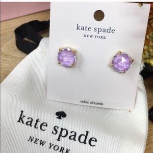 Kate Spade stud purple stud earrings